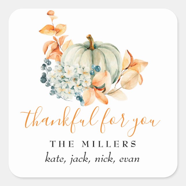 Gracias por ti etiqueta de regalo de agradecimient (Anverso)