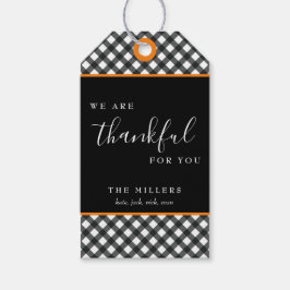 Gracias por ti etiqueta de regalo de agradecimient