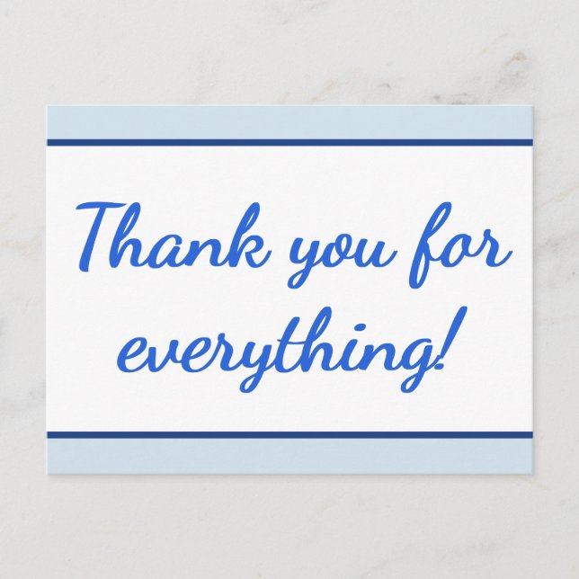 ¡Gracias por todo! Postal (Anverso)