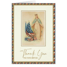 Gracias por tu bandera norteamericana de servicio