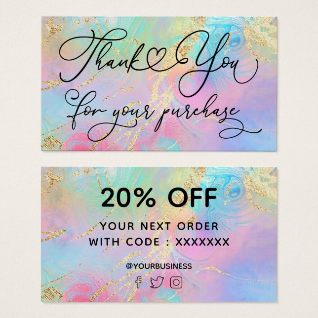 gracias por tu compra de mármol líquido (Anverso y reverso)