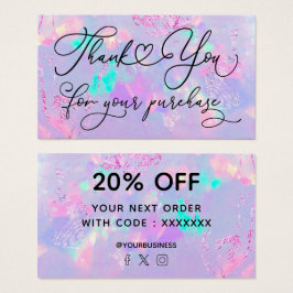 gracias por tu compra púrpura opal