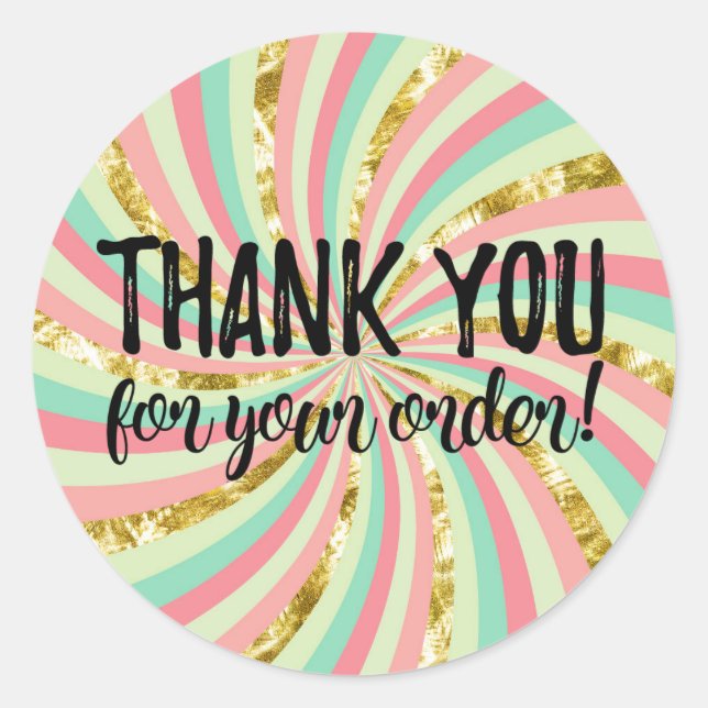 Gracias por tu etiqueta de pedido (Anverso)