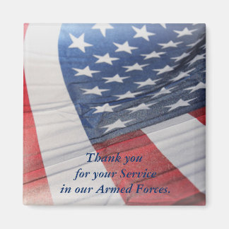 Gracias por tu imán de fuerzas armadas de servicio