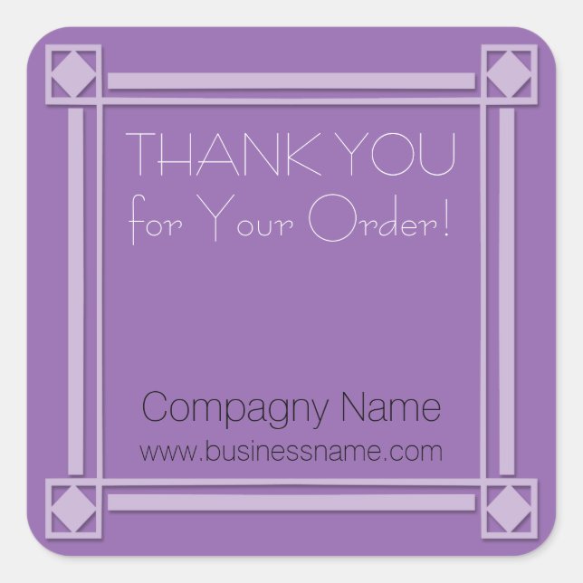 Gracias por tu pedido Pegatina corporativo (Anverso)