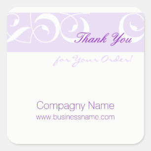 Gracias por tu pedido Pegatina corporativo D White