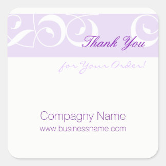 Gracias por tu pedido Pegatina corporativo D White