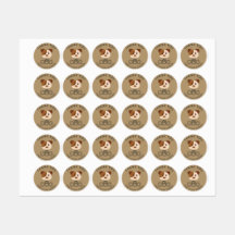 Gracias por tu pedido, pegatina de cachorros.