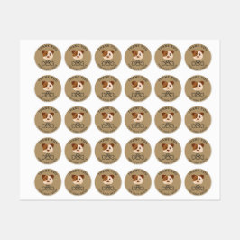 Gracias por tu pedido, pegatina de cachorros.