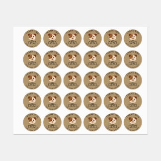 Gracias por tu pedido, pegatina de cachorros.