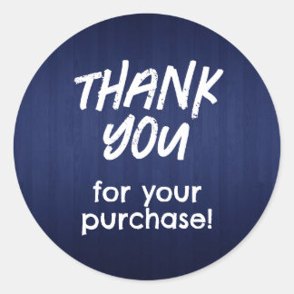 Gracias por tu Pegatina de compras Navy Blue