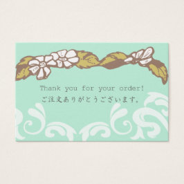 Gracias por tu pequeña tarjeta de pedido