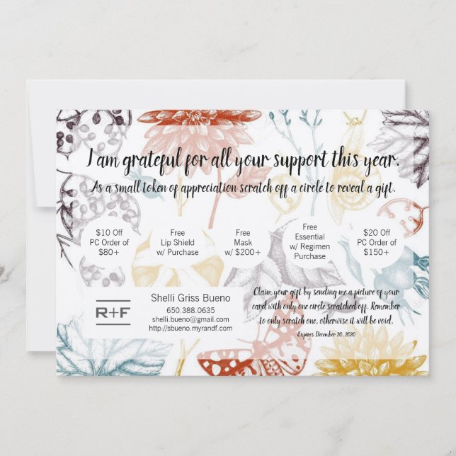 Gracias por tu tarjeta de cupón (Anverso)