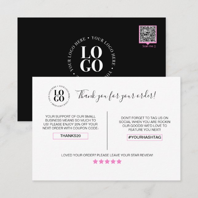 Gracias por tu tarjeta de descuento de cliente de  (Anverso / Reverso)