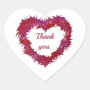 Gracias por tu texto, pegatinas de corazón astutos