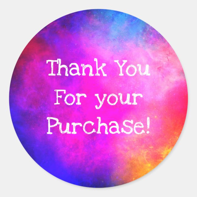 Gracias por tus pegatinas de compra (Anverso)