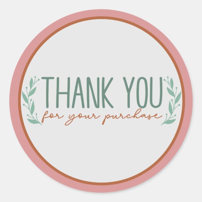 Gracias por tus Pegatinas de compra (Anverso)