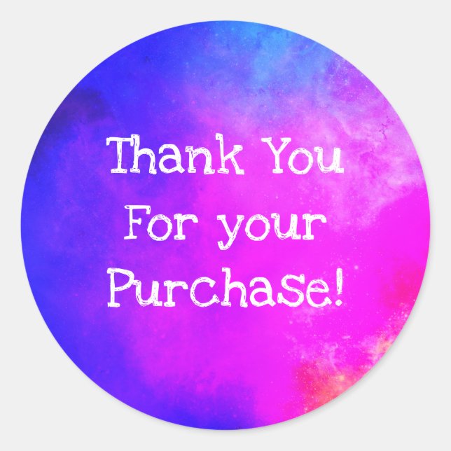 Gracias por tus pegatinas de compra (Anverso)