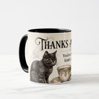 ¡Gracias por un Latte! Taza de café de gato perfec