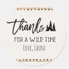 Gracias por un tiempo salvaje Gracias Pegatinas