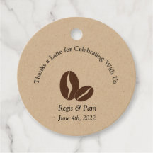 Gracias por una etiqueta latte