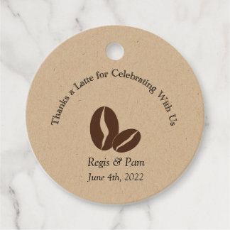 Gracias por una etiqueta latte