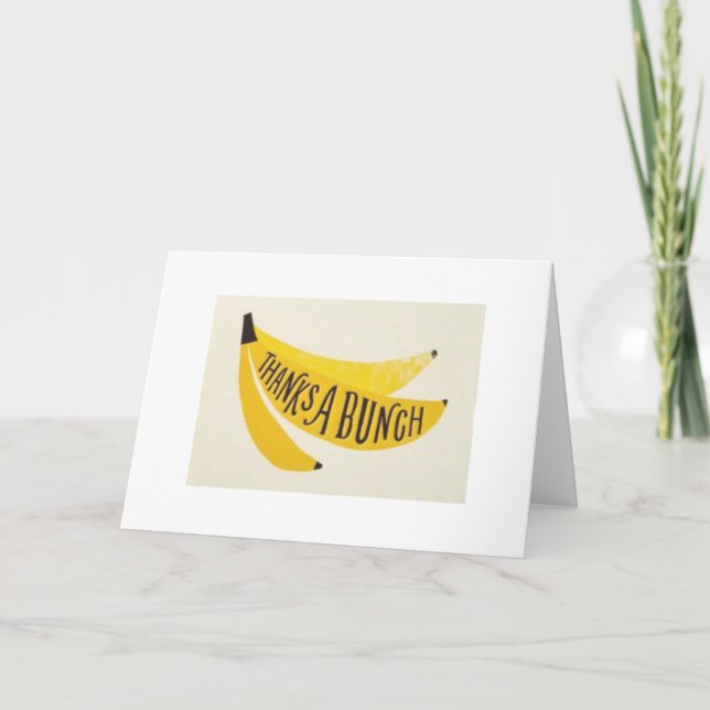 Gracias Por Una Tarjeta Bunch (Anverso)
