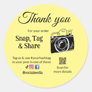 Gracias por usar etiquetas compartidas, la cámara 