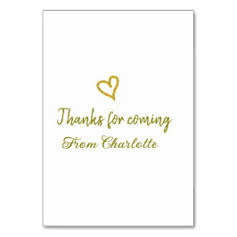 gracias por venir añadir nombre mensaje de texto d