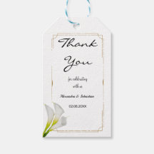 Gracias por venir etiqueta de favor de boda de cal