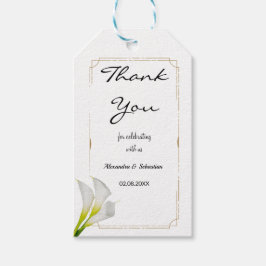 Gracias por venir etiqueta de favor de boda de cal