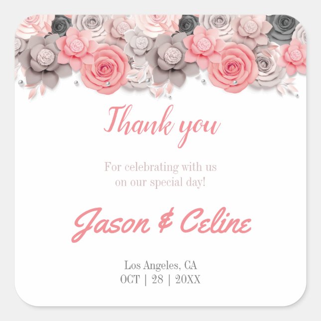 Gracias por venir Pegatina (Anverso)