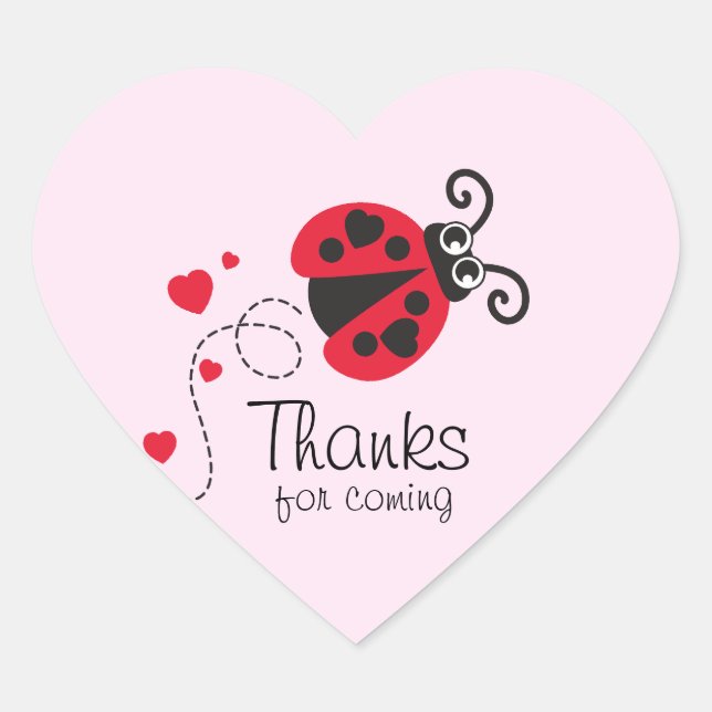 Gracias por venir pegatina de cumpleaños de chicas (Anverso)