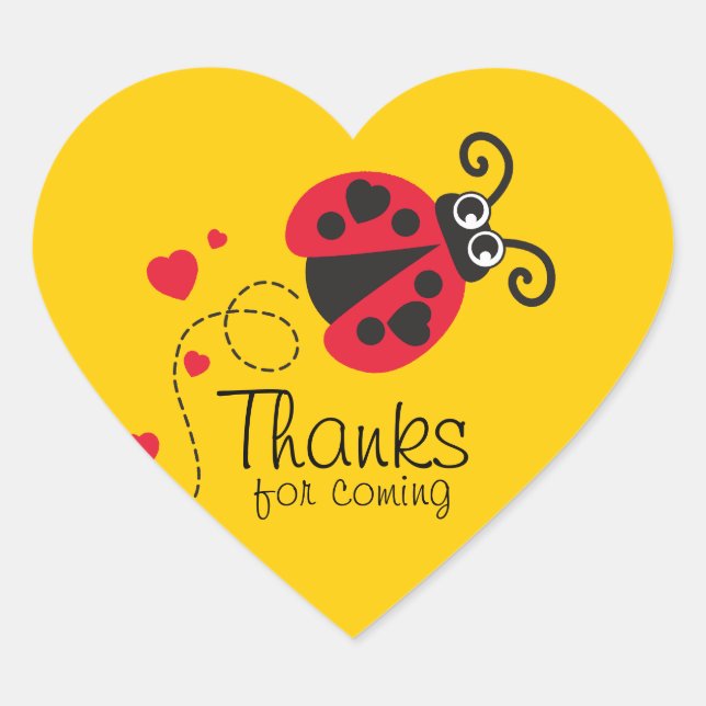 Gracias por venir pegatina de cumpleaños de chicas (Anverso)