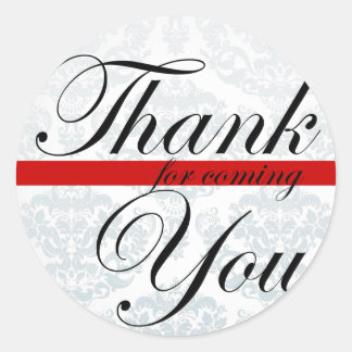Gracias por venir Pegatina rojo