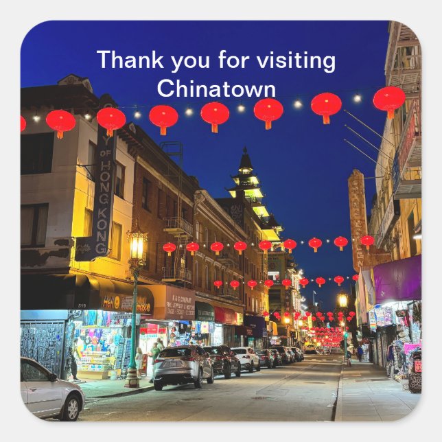 Gracias por visitar SF Chinatown #11 Pegatina (Anverso)
