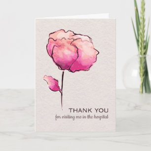Gracias por visitarme en la tarjeta del hospital