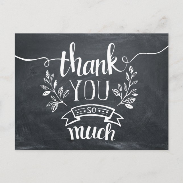 Gracias postal (Anverso)