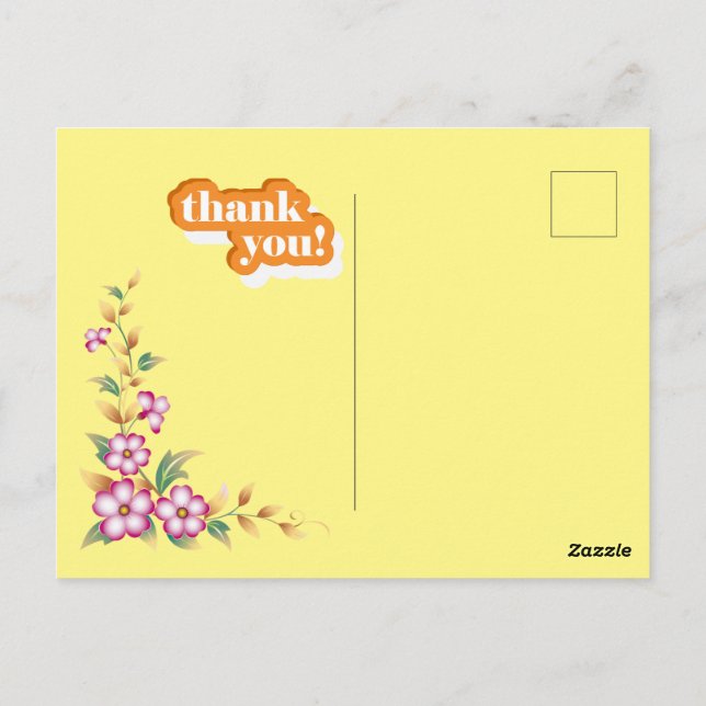 gracias postal (Reverso)