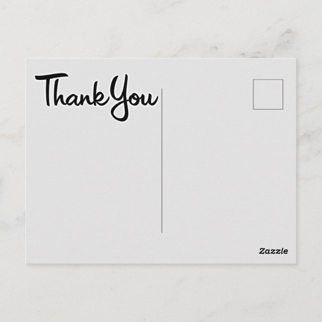 Gracias postal (Reverso)