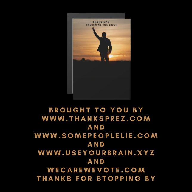 Gracias Presidente Joe Biden (Subido por el creador)