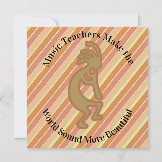 Gracias Profesor De Música Kokopelli (Anverso)