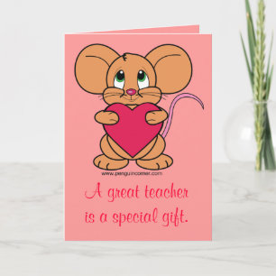 Gracias profesor de tarjetas de San Valentín