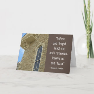 Gracias, profesor, por enseñarme la tarjeta