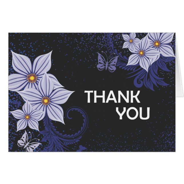 Gracias (Purple Floral) (Anverso (Horizontal))