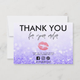 Gracias Purple Purpurina Pink Lips Media Insert