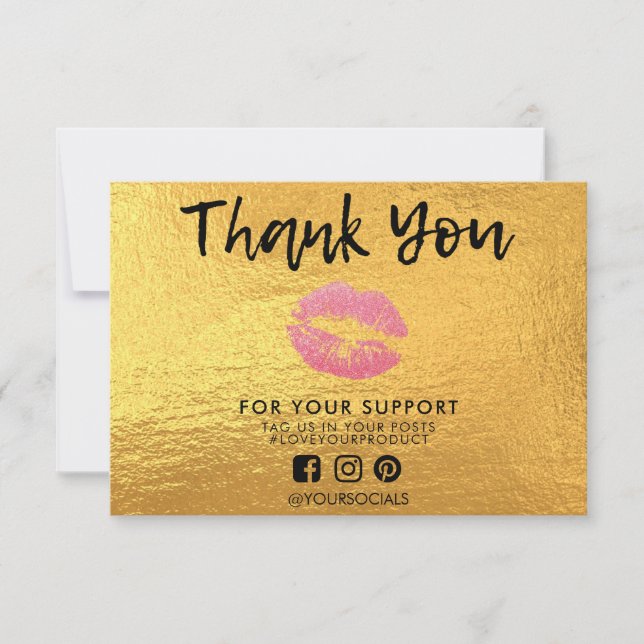 Gracias Purpurina Gold Lips Media Insert (Anverso)