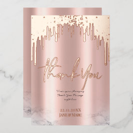 Gracias Purpurina Rosegold Dris Tarjetas de Reliev