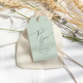 Gracias Sage Green Bridal Shower Gift Etiqueta