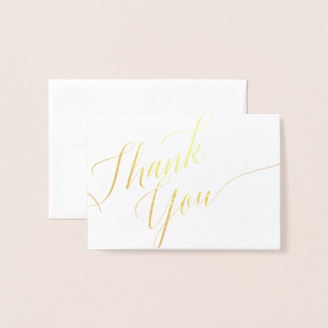 Gracias Script Mini (3.5"x5") Tarjeta de Relieve m (Anverso con sobre)